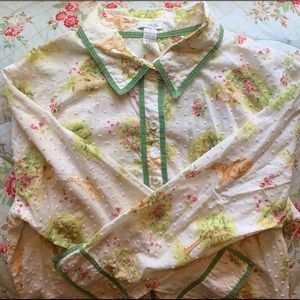 Odille Anthropologie Enchanted Forest Blouse Sz 8